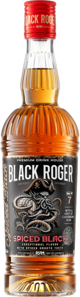 Ром Black Roger Spiced Black Aznauri 50/500мл