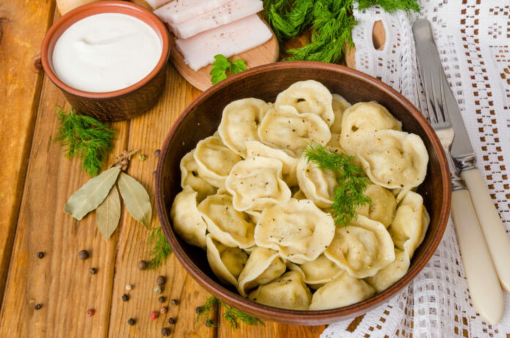 Пельмені зі свинина та яловичини