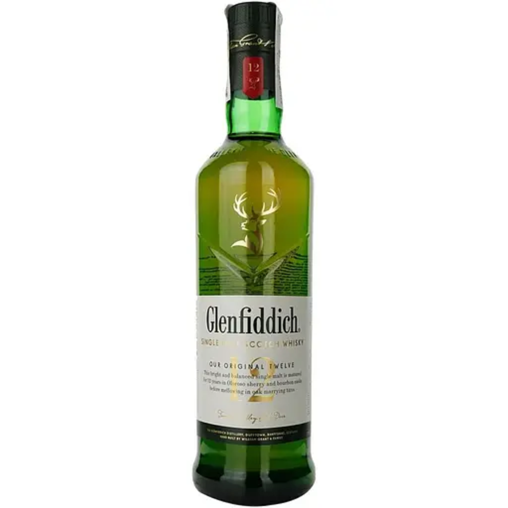 Віскі односолодовий Glenfiddich 12YO 50/700мл