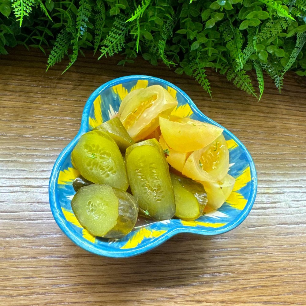 Солёный салат к плову