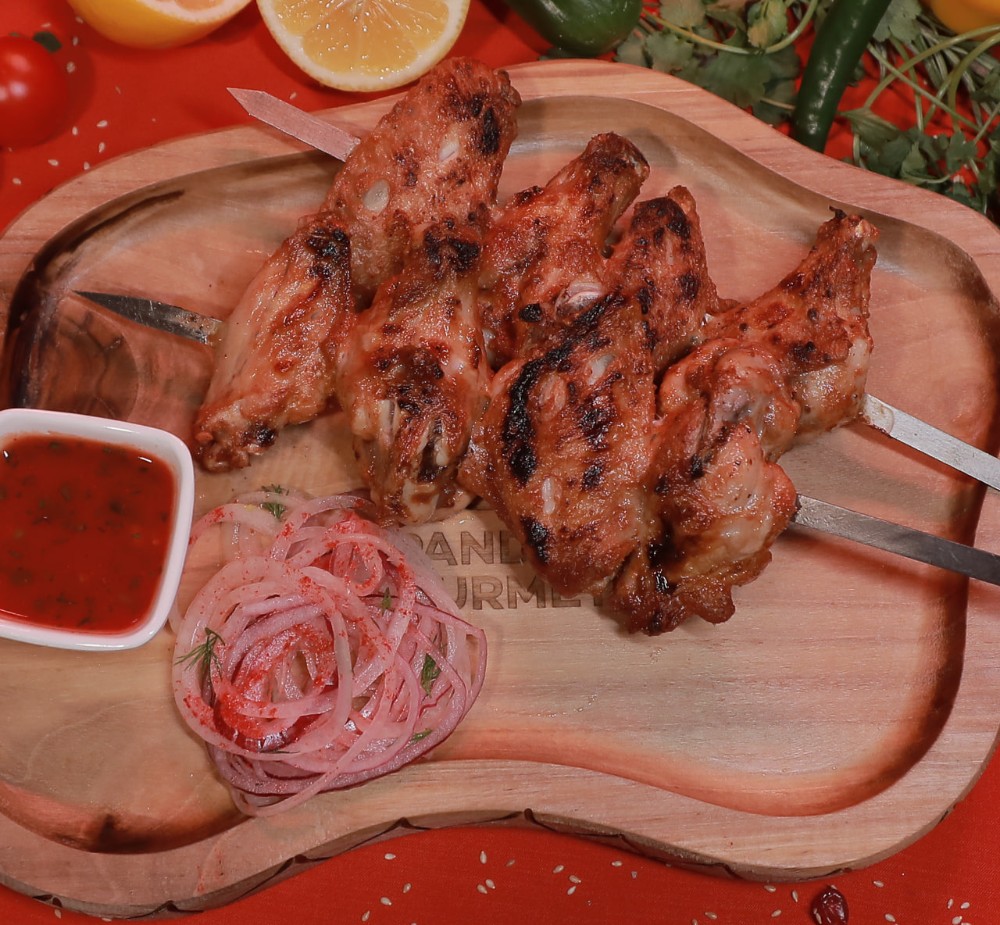 Куриные крылышки на мангале