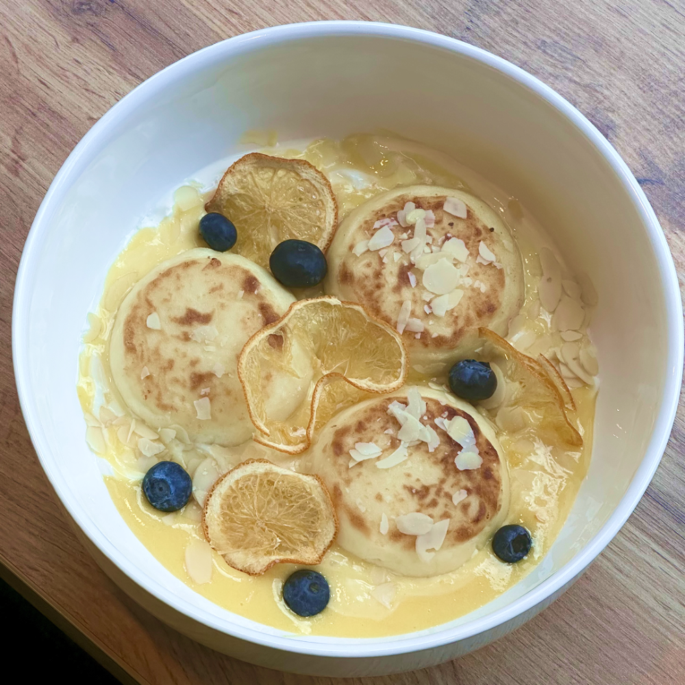 Сирники з цитрусовим курдом