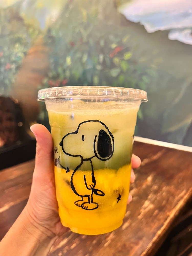 MANGO MATCHA LATTE