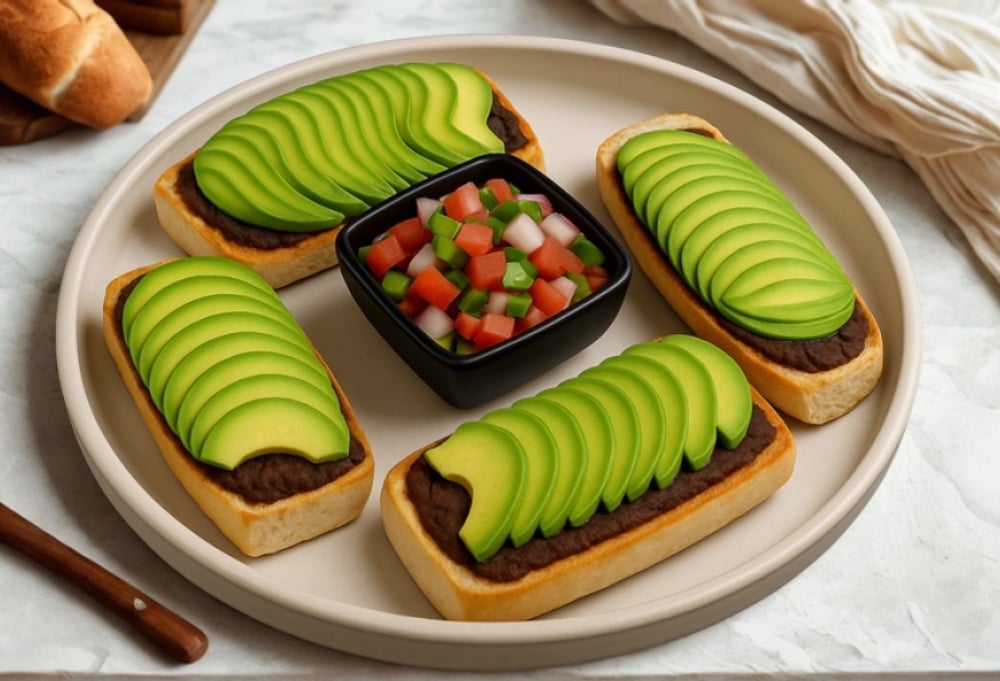 Molletes verdes