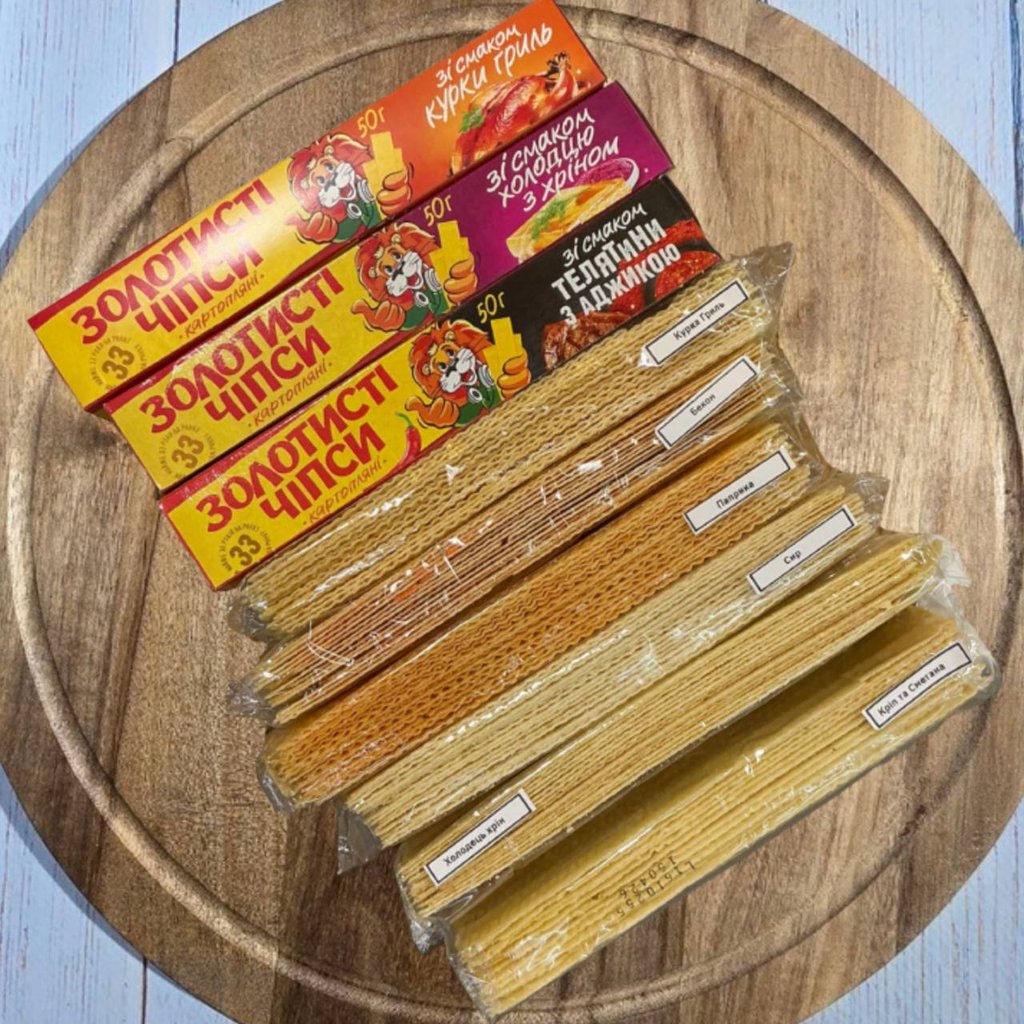 Чіпси картопляні в асортименті