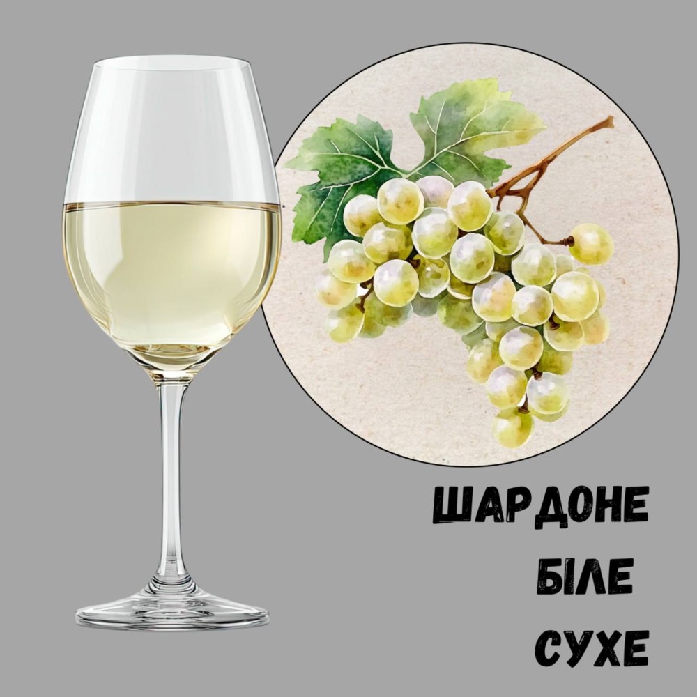 Вино Шардоне біле сухе, Одеса