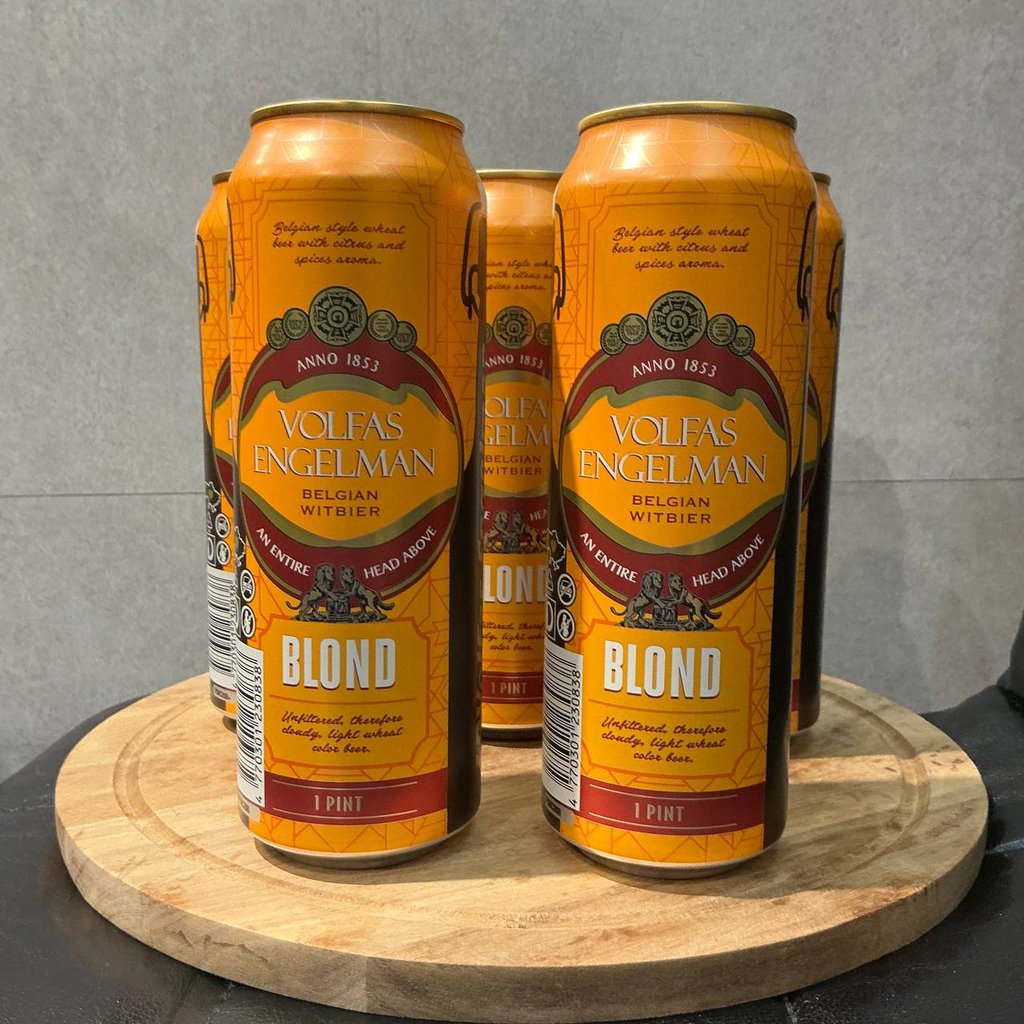 Пиво Вольфас Блонд 0,568л ж/б