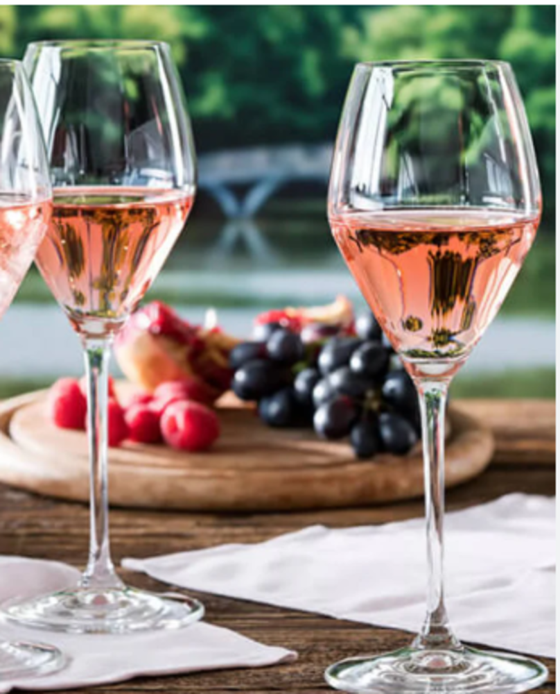 Palatino Rose, glass