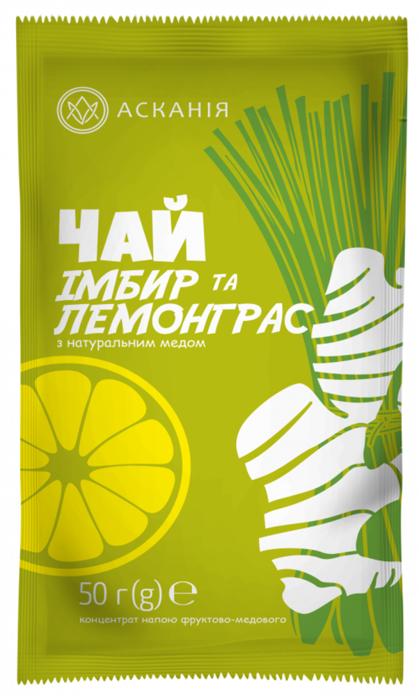 Чай натуральний імбир-лемонграс 400 мл
