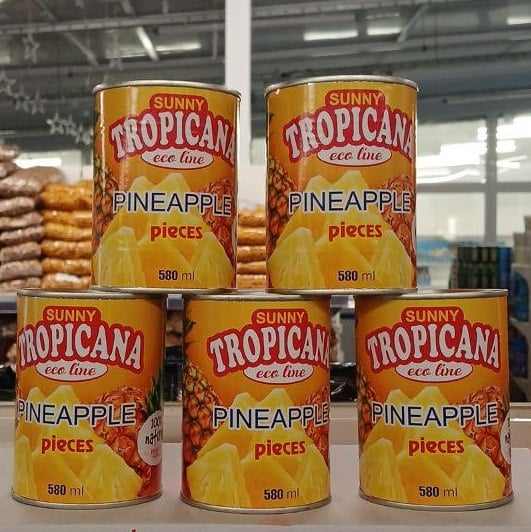 Ананаси різані ТМ Tropicana (Павловський), 580мл