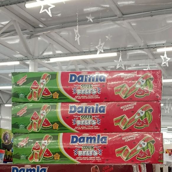 DAMLA SOUR BELTS (WATERMELON) CARTON BOX (ПАНДА) 15г 72шт