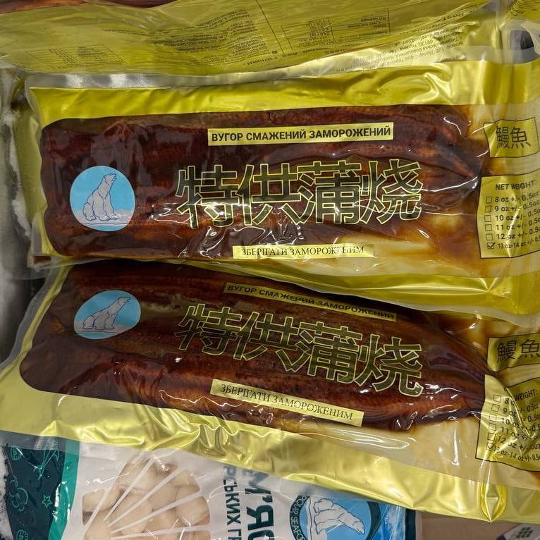 Вугор смажений х/к с/м (морожений)