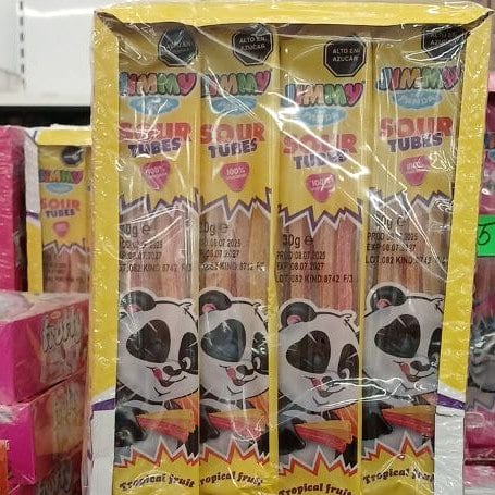 DAMLA SOUR цукерки м'які кислі трубочки тропік 30г/24шт