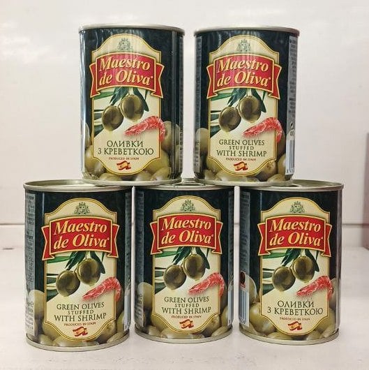 Оливки з начинкою із креветки Маестро де Оліва (The Banka), 280г