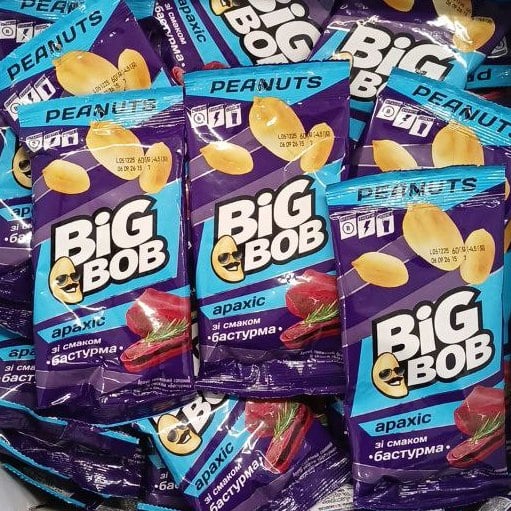 Арахіс смажений зі смаком Бастурма TM BIG BOB (До Бочкового), 60г