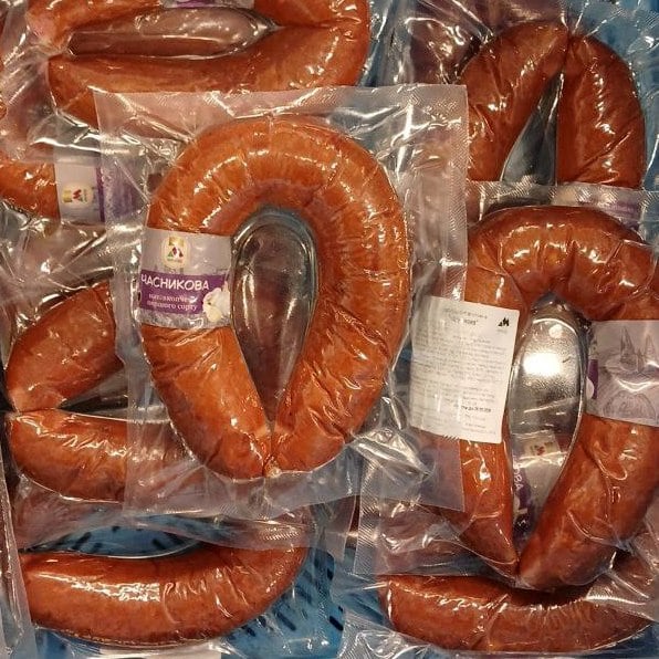 Миході Ковбаса напівкопчена ЧАСНИКОВА