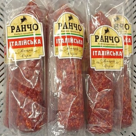 РАНЧО, Ковбаса с/к ІТАЛІЙСЬКА в/с (Жит. м'ясоком)