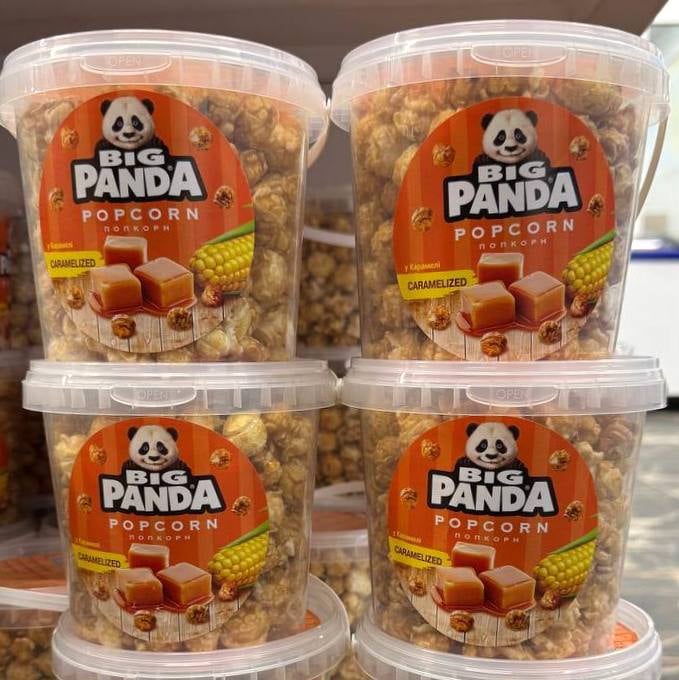 Попкорн Карамель PANDA відро.170г
