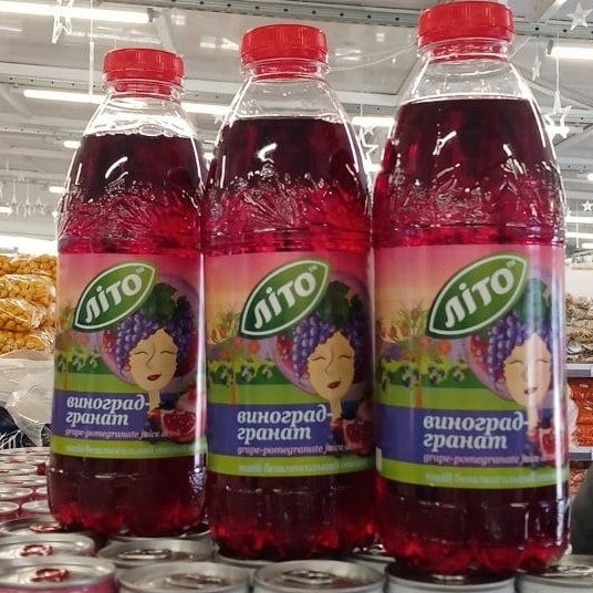 ЛІТО Напій безалкогол Виноград-гранат (Бар-Ком), 0,9л
