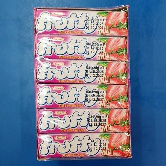 Жувальні цукерки FRUTTY MIDI полуниця (Панда), 24шт