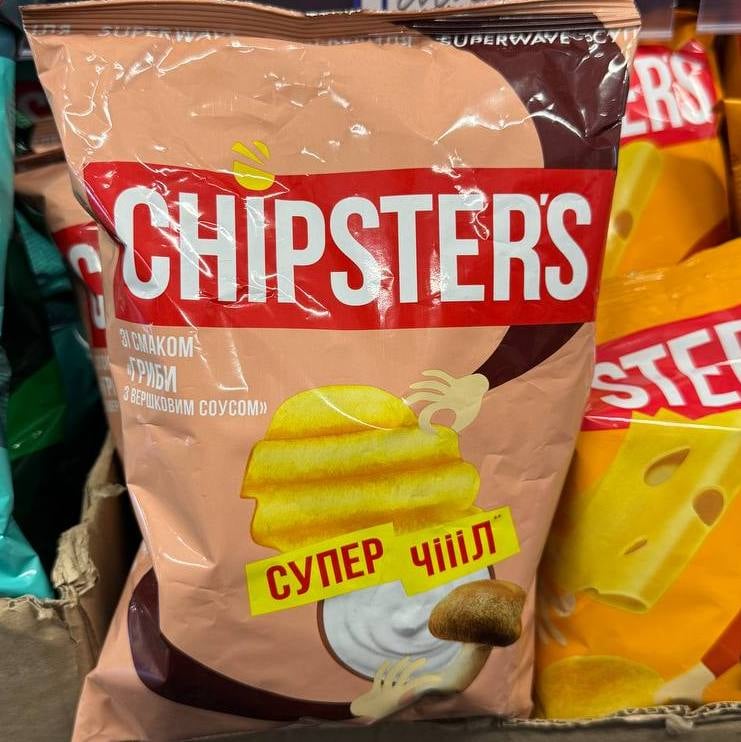Чіпси хвилясті TM Chipster's Гриби з верковим соусом, 95г