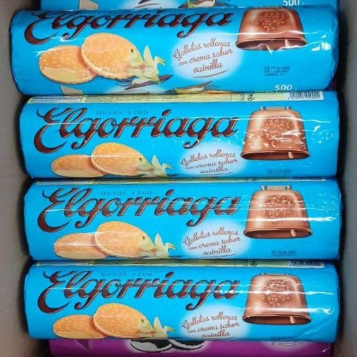 Печиво сендвич Elgorriada  з ванільним кремом (4444) 0.5кг