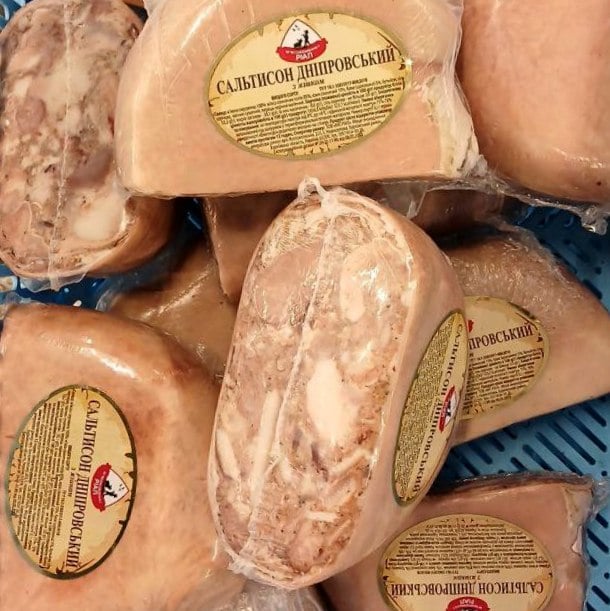 РІАЛ Сальтисон Дніпровський з язиком (Зельц) вищ сорт,  нат. обол вак, (4321)