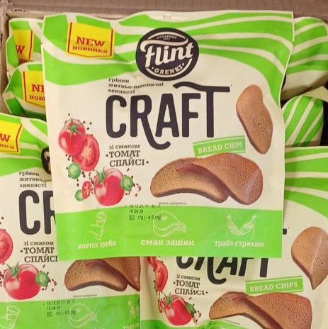 Грінки "Томат спайсі" Flint (До бочк), 80г