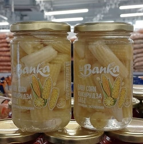 Кукурудца бебі маринована " Baby corn" (The Banka) 300г