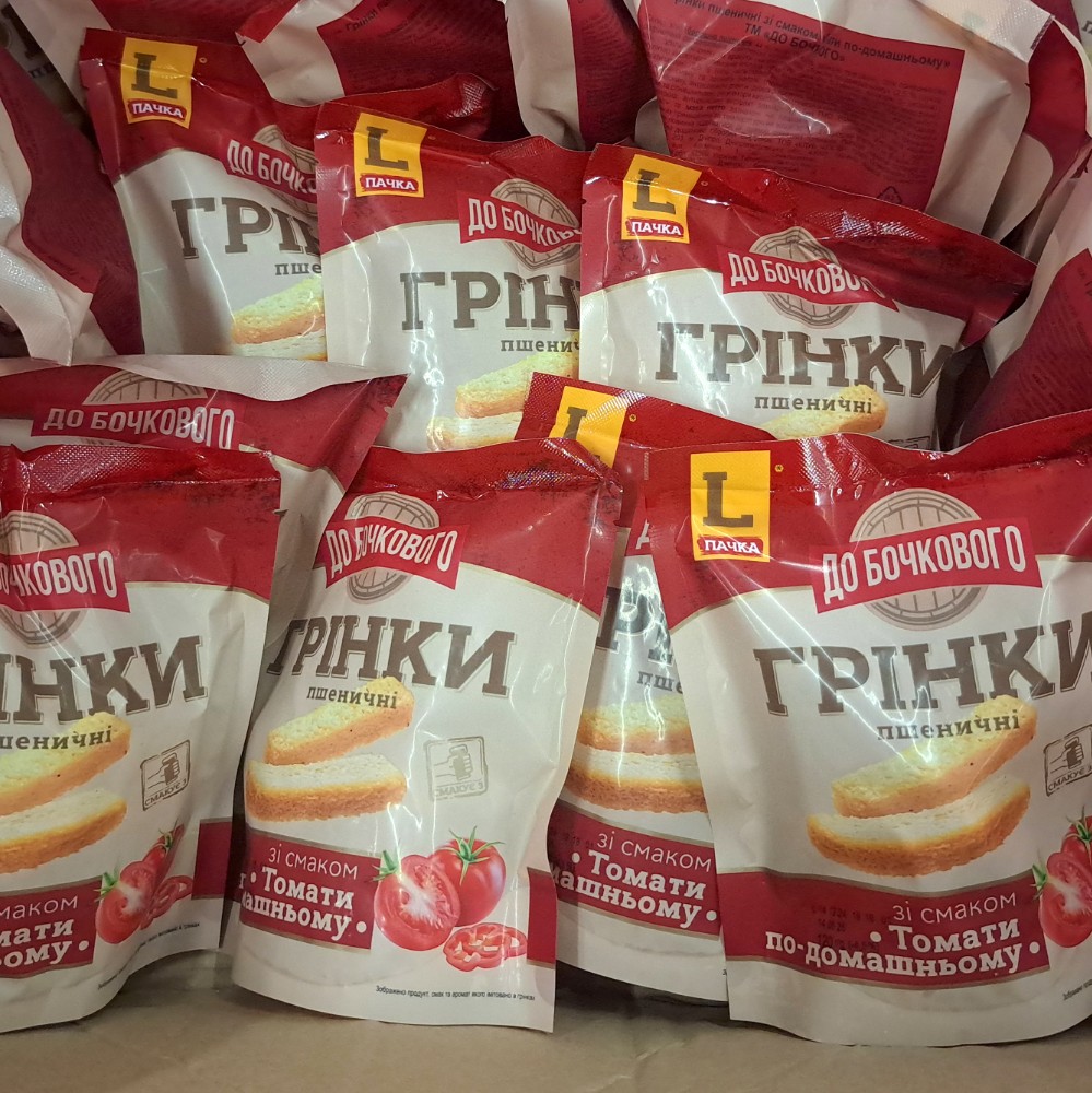 Грінки зі смаком томати по-домашньому ТМ ДО БОЧКОВОГО,120г