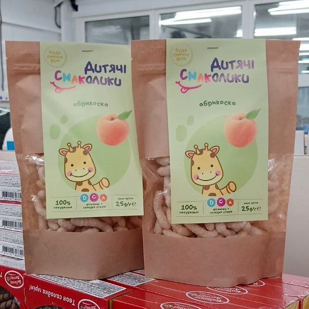 ВАЙЗ, Дитячі смаколики Абрикоска (Смарті), 25г