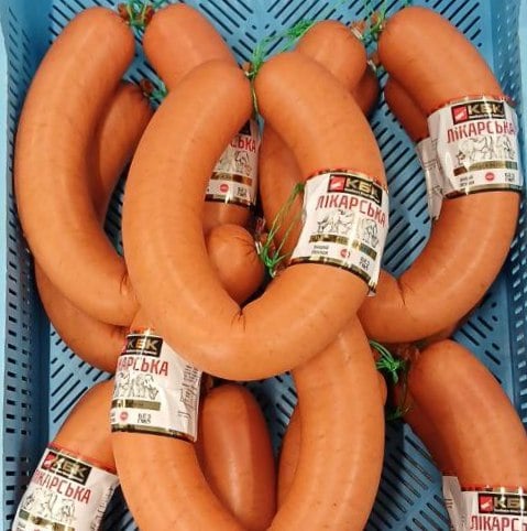 (КБК) Ковбаса Лікарська вищий сорт, поліамід кільце