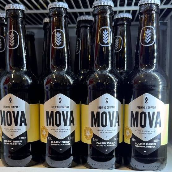 Пиво темне безалк. Dark Non-Alcohol MOVA, 0.33л