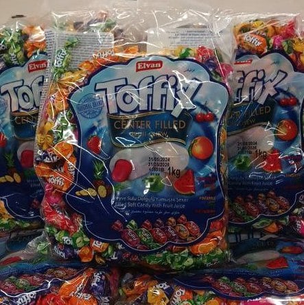 Elvan Жувальні цукерки Toffix фруктовий мікс (4444), 1кг