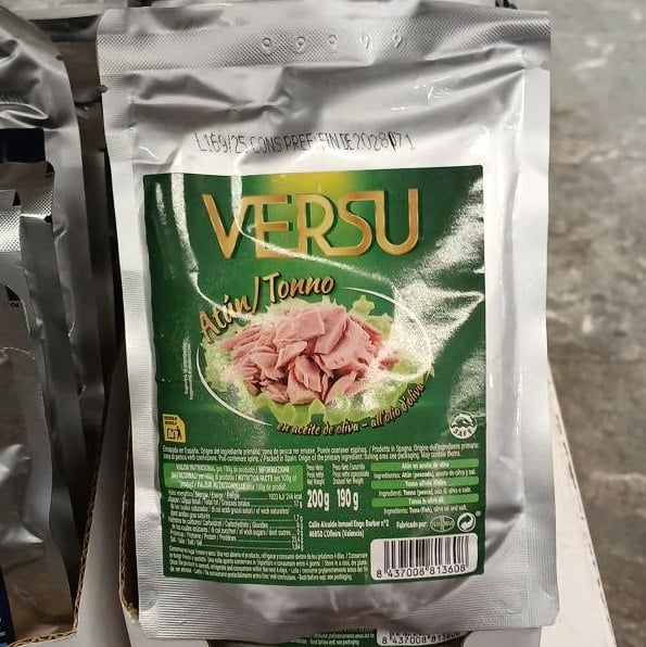 VERSU Atun Tonno, Тунець шмат. в оливковій олії Іспанія (4444), 200/190г