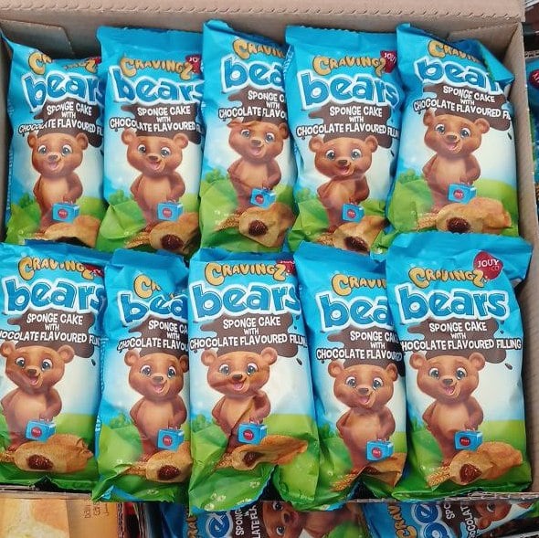 Cravingz bears, Бісквіт ведмедик з шоколадною начинкою (4444), 40г