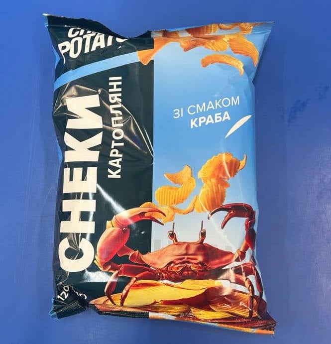 Снеки картопляні, Краб ТМ CHEF POTATO,( АН Снек), 120г