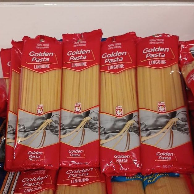 Макаронні вироби GOLDEN PASTA Локшина довга Лінгвіні (Павловський),400г