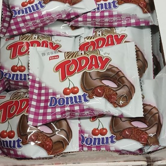 Пончик TODAY з вишнев. начин. ТМ Elvan (Павліш), 50г