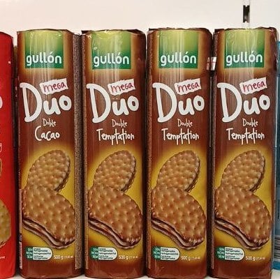Печиво сендвич Duo Mega Temptation з шоколад. кремом (Італія) 0.5кг