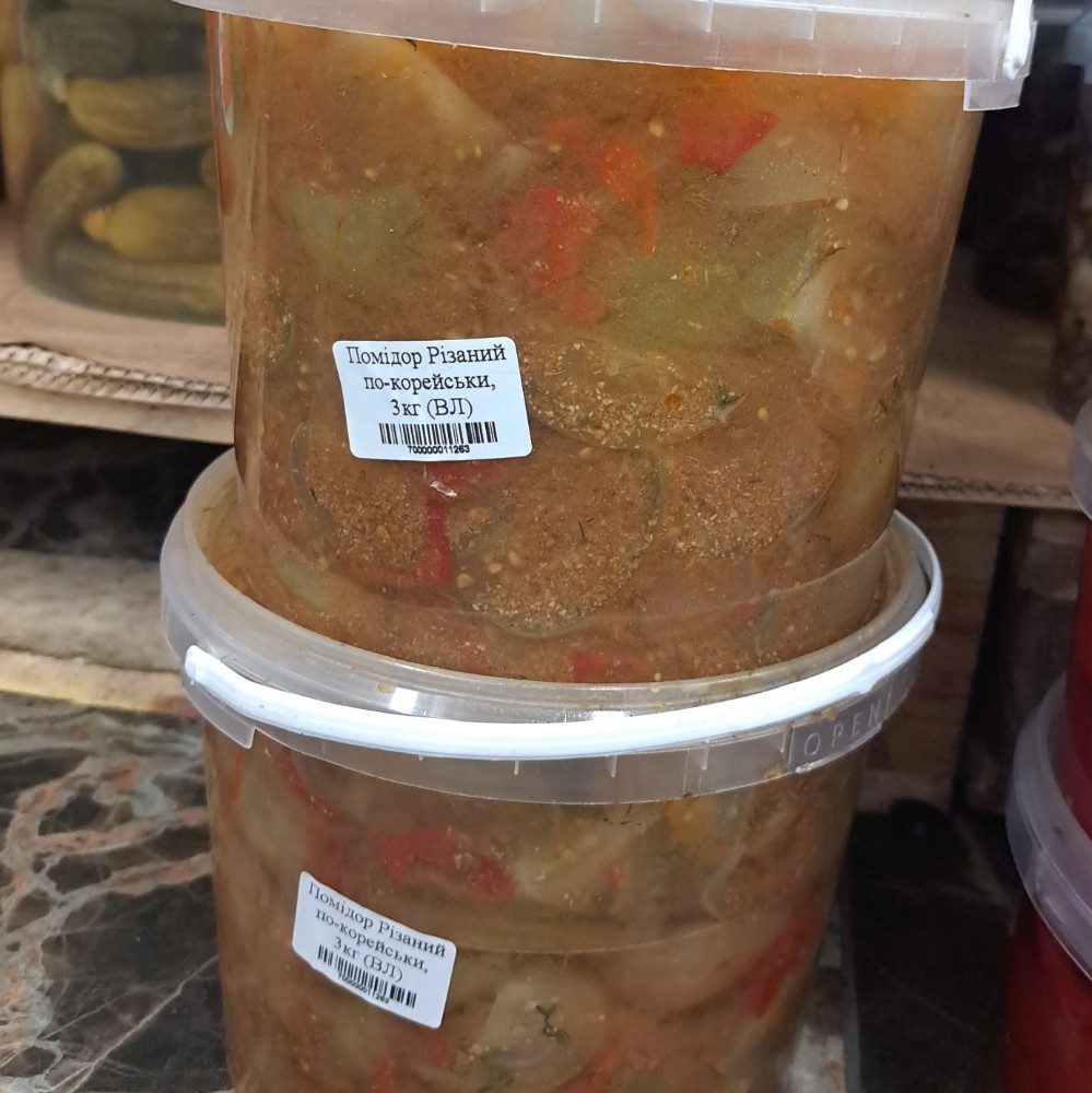 Помідор Різаний по-корейськи (ВЛ), 3кг