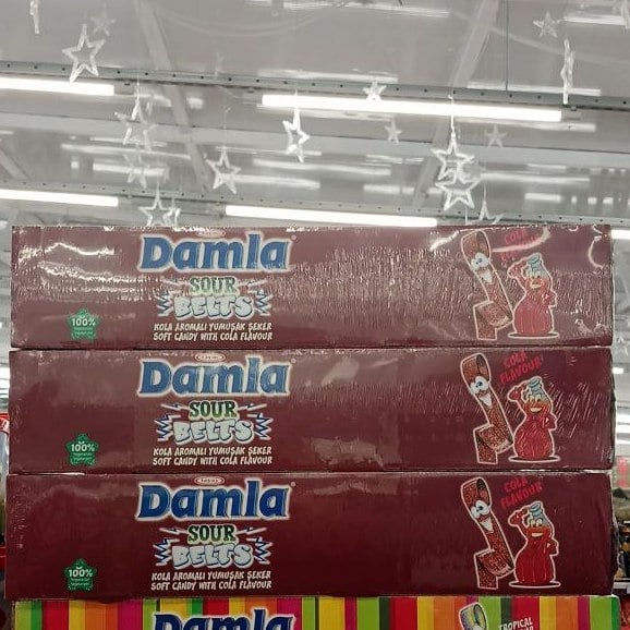 DAMLA SOUR BELTS (COLA) CARTON BOX (ПАНДА) 15г 72шт