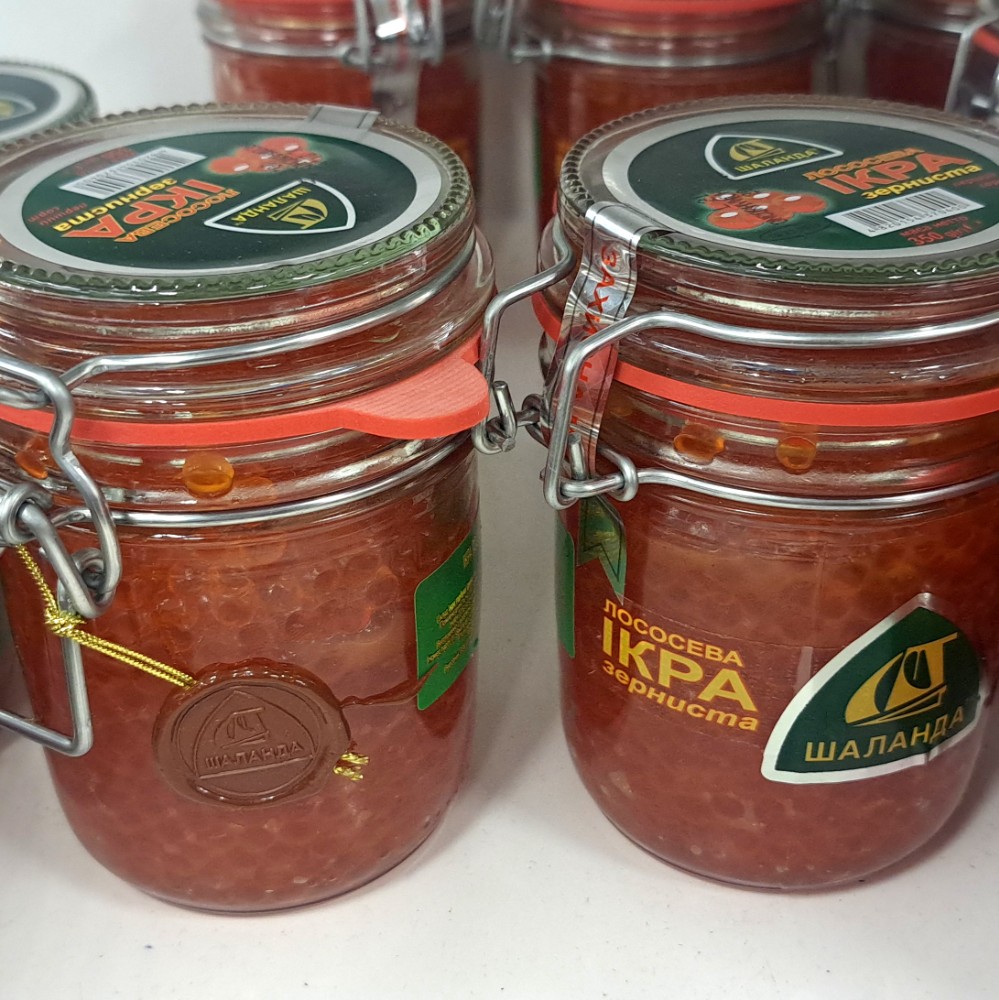 Ікра лососева ТМ "ШАЛАНДА" с/б, 350г