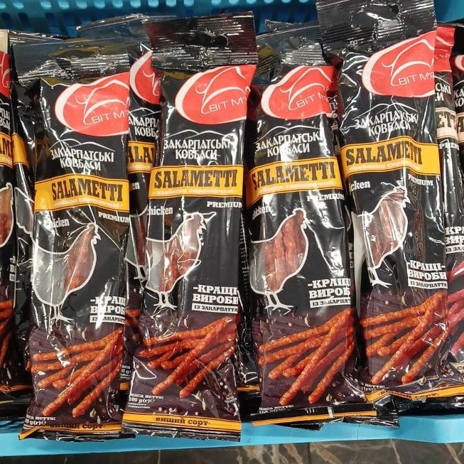 Закарпатські Ковбаски с/к SALAMETTI КУРЯЧІ (Бєлян), 100г