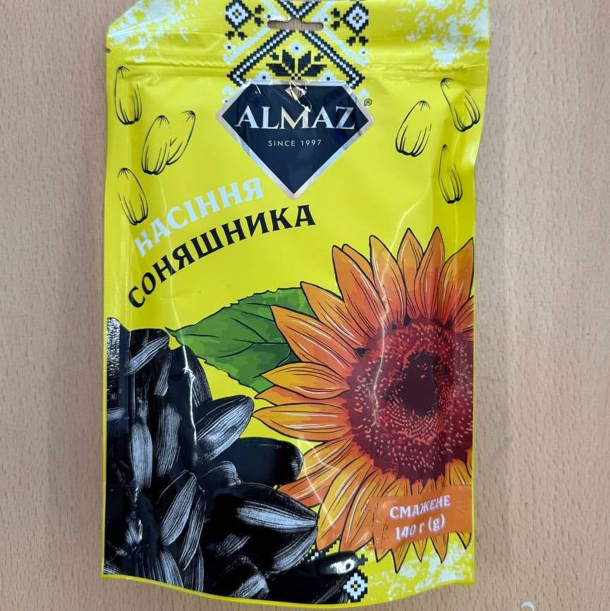 Насіння сонях смажене ALMAZ, 140г