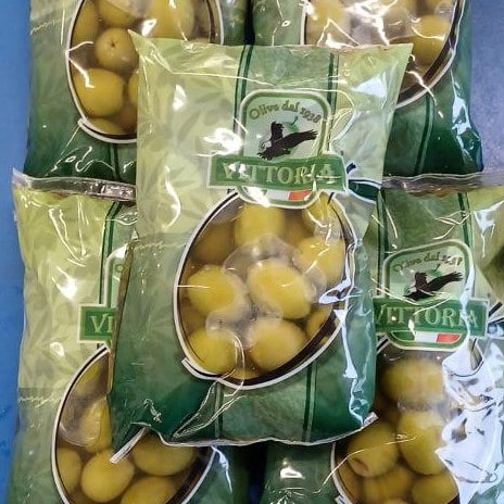 Оливки великі зелені Італія Вітторія, 850г