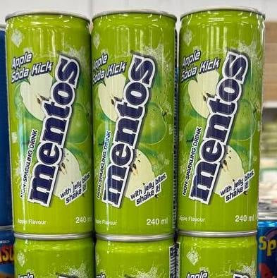 Напій Mentos Яблуко з/б 250мл