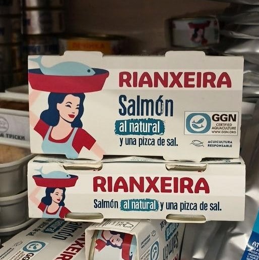 Лосось Rianxeira Salmon al Natural у власному соці (4444) 2*80 г