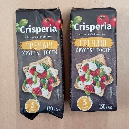 Тости хрусткі Гречані 130г (8888)