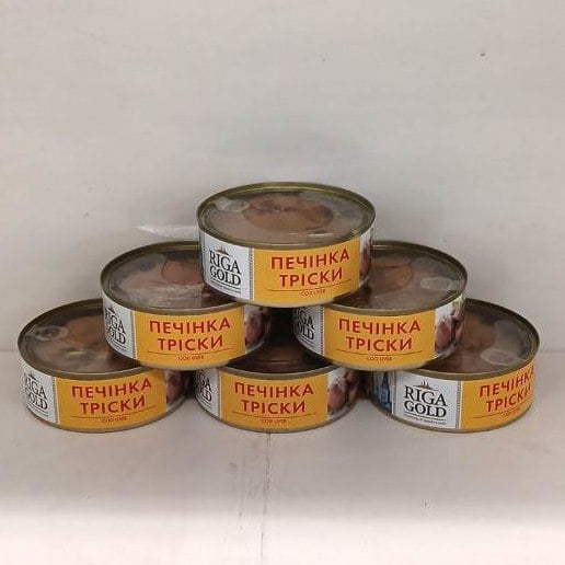 Консерва Печінка тріски з/б RIGA GOLD (Павловський), 230г